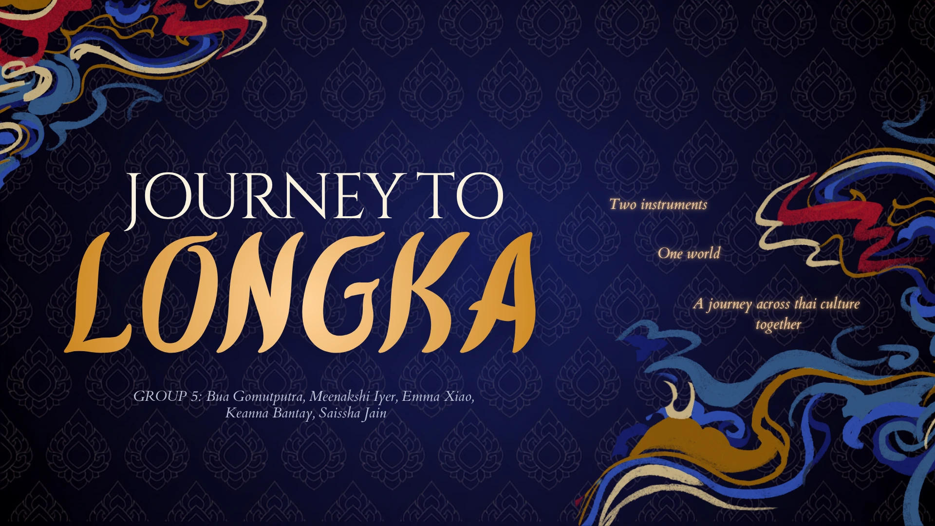 Journey to Longka game concept title